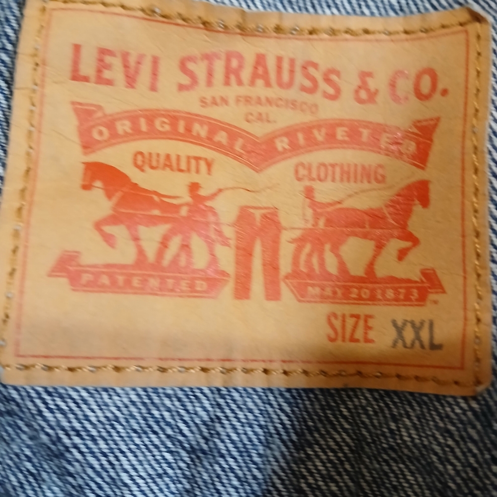 Vintage Levi's Blue Lightweight Jacket Classic Design Size XXL - Picture 7 of 8